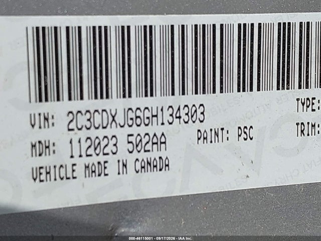 Dodge Charger Sxt 2016 2C3CDXJG6GH134303 Image 9