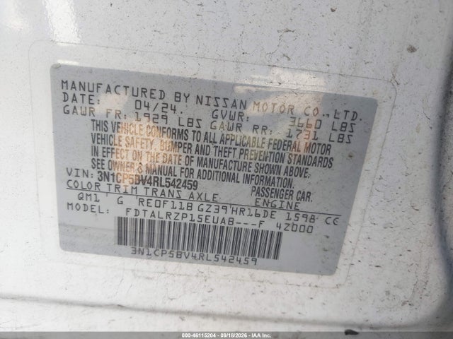 Nissan Kicks S Xtronic Cvt 2024 3N1CP5BV4RL542459 Image 9