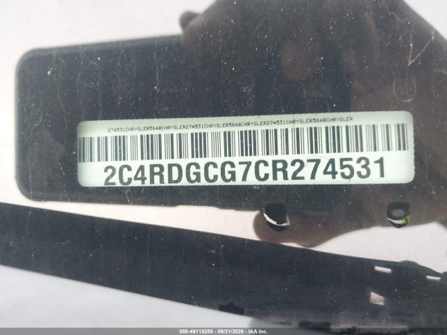 2012 Dodge Grand Caravan Sxt მანქანა იყიდება აუქციონზე, vin: 2C4RDGCG7CR274531, აუქციონის ნომერი: 46115280