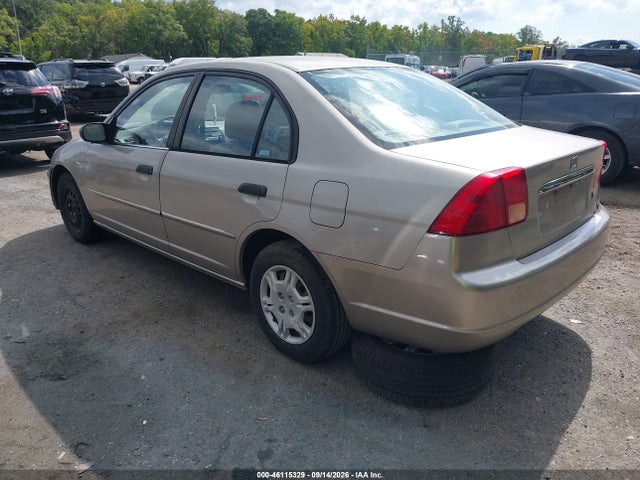 2001 Honda Civic Lx მანქანა იყიდება აუქციონზე, vin: 1HGES16501L016225, აუქციონის ნომერი: 46115329