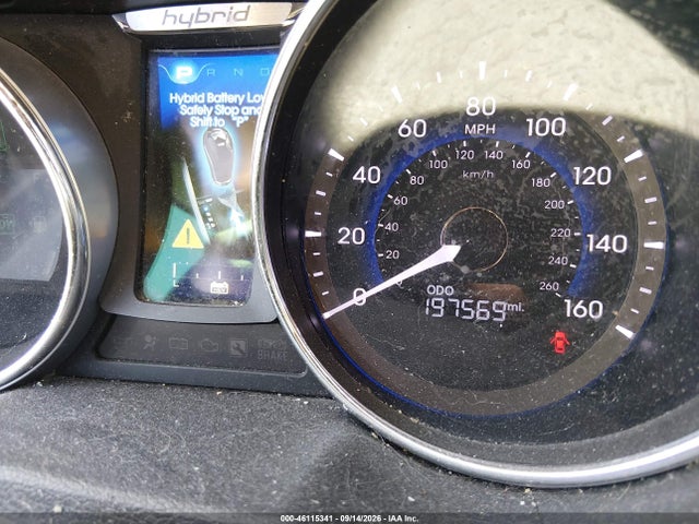2013 Hyundai Sonata Hybrid Limited მანქანა იყიდება აუქციონზე, vin: KMHEC4A49DA087513, აუქციონის ნომერი: 46115341