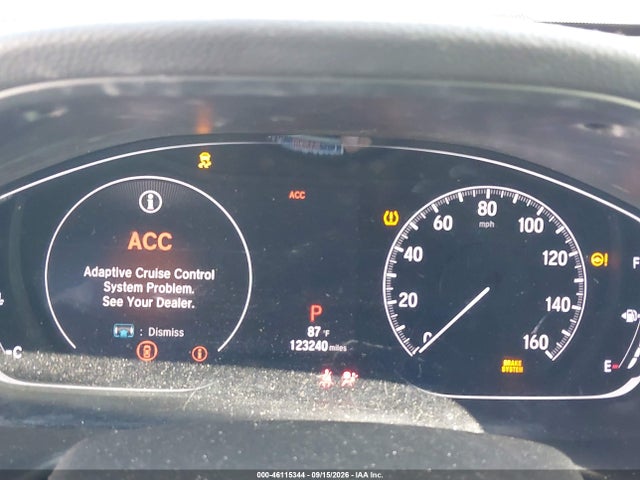 46115344 :رقم المزاد ، 1HGCV1F56LA116472 vin ، 2020 Honda Accord Ex-l مزاد بيع
