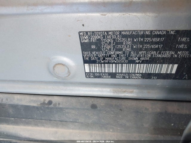 Aukcja sprzedaży 2023 Toyota Rav4 Xle, vin: 2T3W1RFV9PW265830, numer aukcji: 46115418