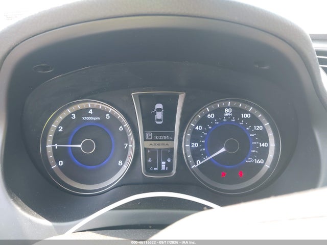 2012 Hyundai Azera მანქანა იყიდება აუქციონზე, vin: KMHFG4JG3CA126727, აუქციონის ნომერი: 46115522