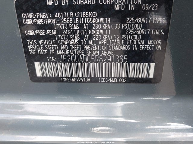 Subaru Crosstrek Premium 2024 JF2GUADC5R8291365 Image 9