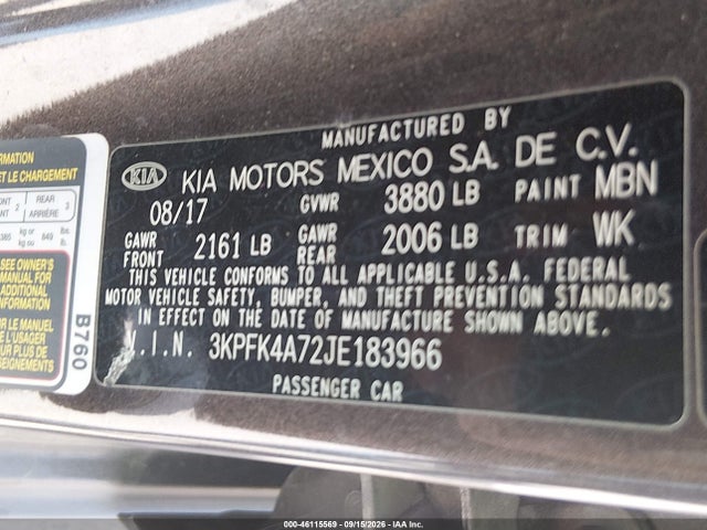 KIA FORTE LX 2018 3KPFK4A72JE183966 Image 9
