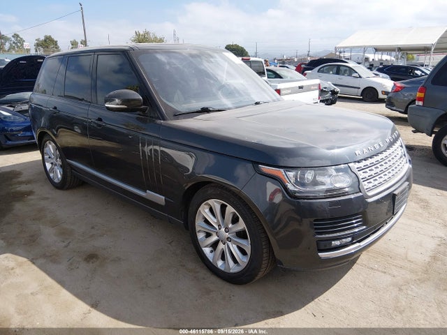 2016 Land Rover Range Rover 3.0l V6 Turbocharged Diesel Hse Td6 მანქანა იყიდება აუქციონზე, vin: SALGS2KF8GA258639, აუქციონის ნომერი: 46115786