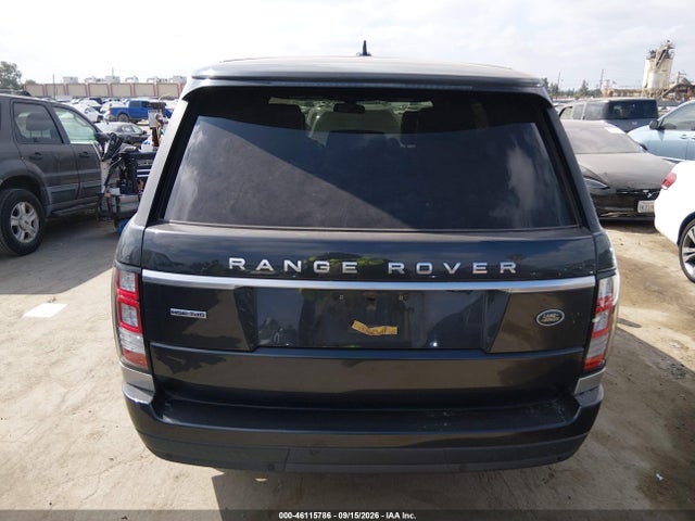 2016 Land Rover Range Rover 3.0l V6 Turbocharged Diesel Hse Td6 მანქანა იყიდება აუქციონზე, vin: SALGS2KF8GA258639, აუქციონის ნომერი: 46115786