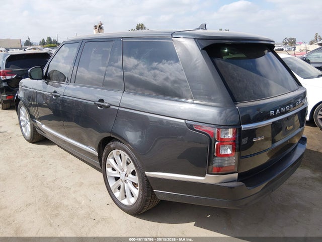 2016 Land Rover Range Rover 3.0l V6 Turbocharged Diesel Hse Td6 მანქანა იყიდება აუქციონზე, vin: SALGS2KF8GA258639, აუქციონის ნომერი: 46115786