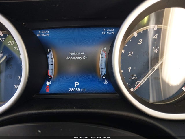 2018 Maserati Ghibli Granlusso მანქანა იყიდება აუქციონზე, vin: ZAM57XSL1J1287325, აუქციონის ნომერი: 46115823