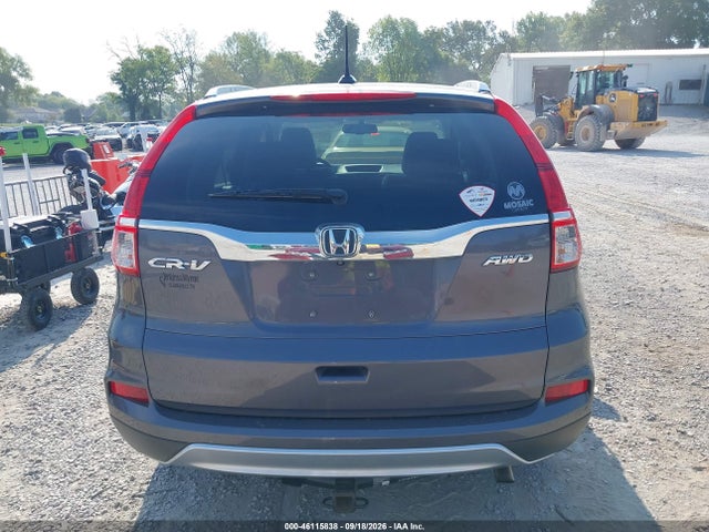 2015 Honda Cr-v Ex-l მანქანა იყიდება აუქციონზე, vin: 5J6RM4H78FL024262, აუქციონის ნომერი: 46115838
