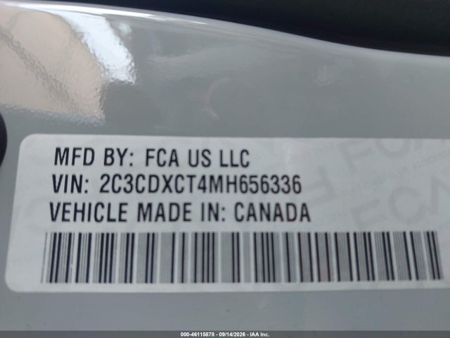 46115878 :رقم المزاد ، 2C3CDXCT4MH656336 vin ، 2021 Dodge Charger R/t Rwd مزاد بيع
