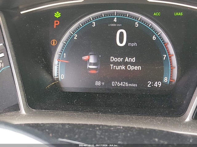 46116110 :رقم المزاد ، 19XFC1F76ME203189 vin ، 2021 Honda Civic Ex-l مزاد بيع