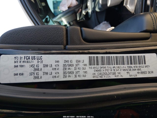 1C4RJEAG9JC471609 Jeep Grand Cherokee Altitude 4x2