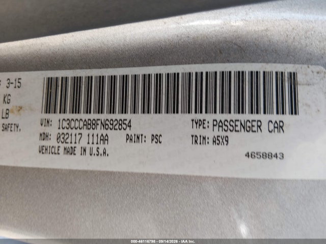 Chrysler 200 Limited 2015 1C3CCCAB8FN692854 Image 9
