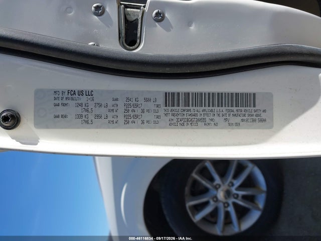 Aukcja sprzedaży 2016 Dodge Journey Sxt, vin: 3C4PDDBG0GT200555, numer aukcji: 46116834