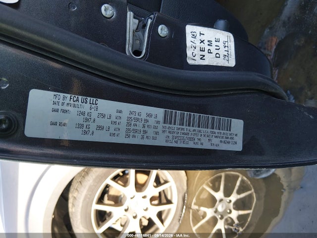 46116841 :رقم المزاد ، 3C4PDCEG5JT439354 vin ، 2018 Dodge Journey Gt مزاد بيع