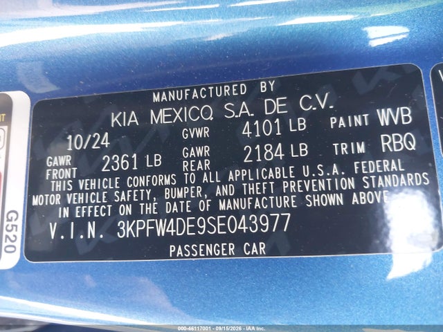 KIA K4 Gt-line 2025 3KPFW4DE9SE043977 Image 9