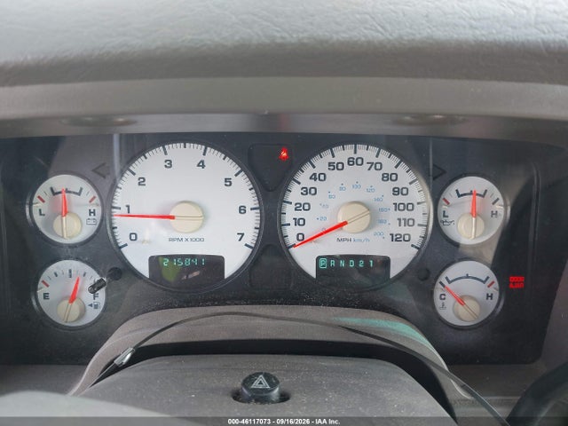 2005 Dodge Ram 1500 Slt/laramie მანქანა იყიდება აუქციონზე, vin: 1D7HA18N25S132331, აუქციონის ნომერი: 46117073