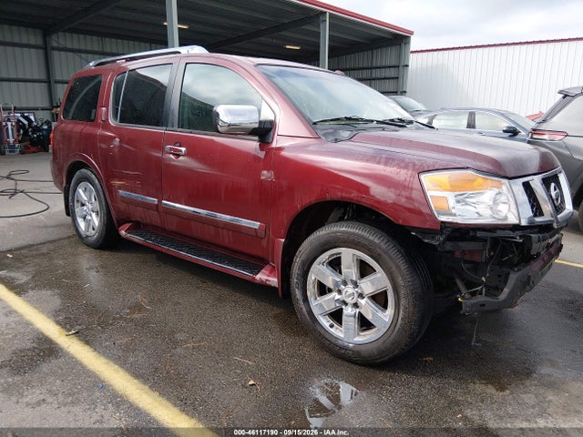 46117190 :رقم المزاد ، 5N1BA0NF5BN605281 vin ، 2011 Nissan Armada Platinum مزاد بيع