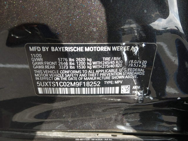 BMW X3 Phev Xdrive30e 2021 5UXTS1C02M9F18252 Image 9