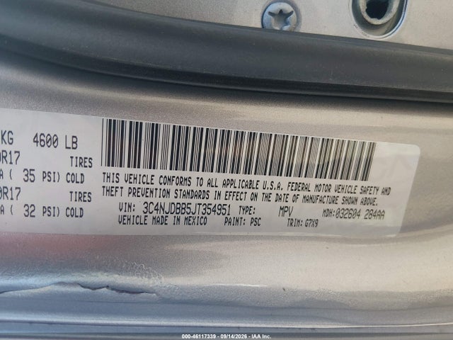 Aukcja sprzedaży 2018 Jeep Compass Latitude 4x4, vin: 3C4NJDBB5JT354951, numer aukcji: 46117339