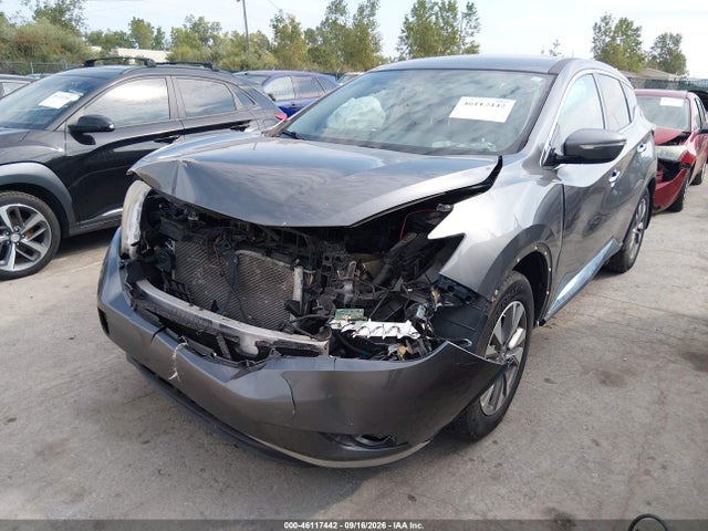 2015 Nissan Murano S მანქანა იყიდება აუქციონზე, vin: 5N1AZ2MH9FN256005, აუქციონის ნომერი: 46117442