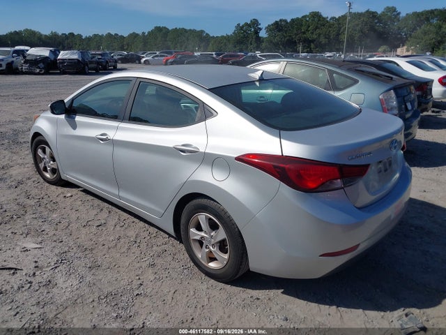 Продажа на аукционе авто 2015 Hyundai Elantra Se, vin: 5NPDH4AE6FH580958, номер лота: 46117582