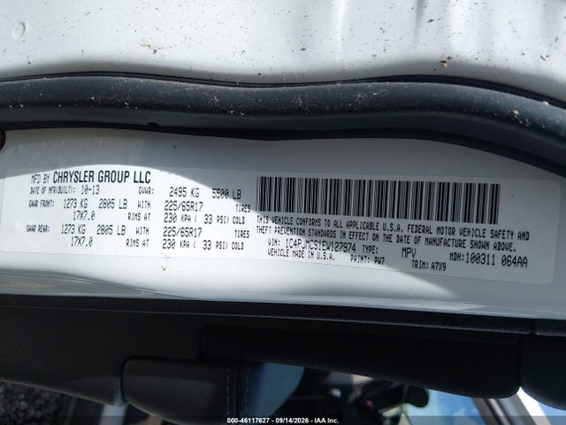 Продаж на аукціоні авто 2014 Jeep Cherokee Latitude, vin: 1C4PJMCS1EW127974, номер лоту: 46117627