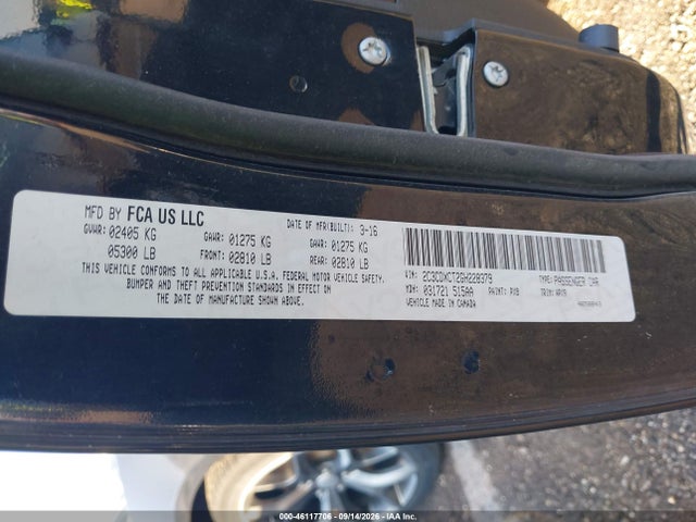 46117706 :رقم المزاد ، 2C3CDXCT2GH228379 vin ، 2016 Dodge Charger R/t مزاد بيع