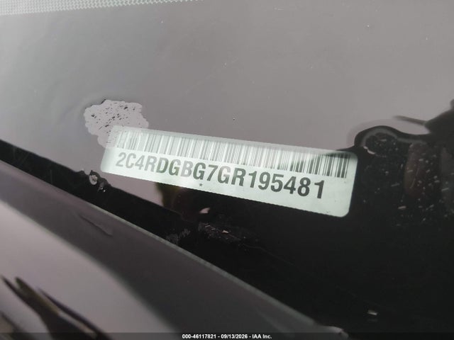 Продажа на аукционе авто 2016 Dodge Grand Caravan Se, vin: 2C4RDGBG7GR195481, номер лота: 46117821