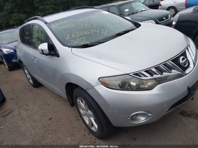 2009 Nissan Murano Sl მანქანა იყიდება აუქციონზე, vin: JN8AZ18W69W128492, აუქციონის ნომერი: 46117824