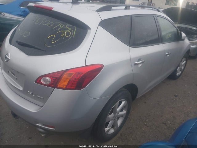 2009 Nissan Murano Sl მანქანა იყიდება აუქციონზე, vin: JN8AZ18W69W128492, აუქციონის ნომერი: 46117824