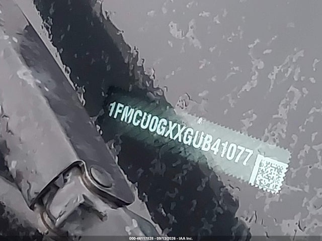 46117828 :رقم المزاد ، 1FMCU0GXXGUB41077 vin ، 2016 Ford Escape Se مزاد بيع