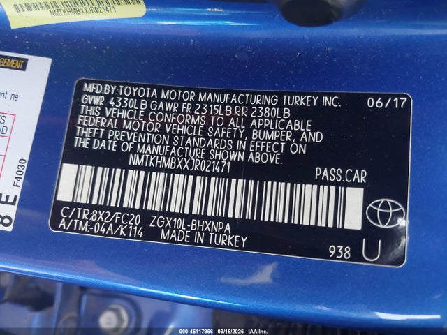 NMTKHMBXXJR021471 Toyota C-HR XLE