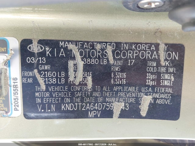 Продаж на аукціоні авто 2013 Kia Soul +, vin: KNDJT2A64D7598343, номер лоту: 46117992