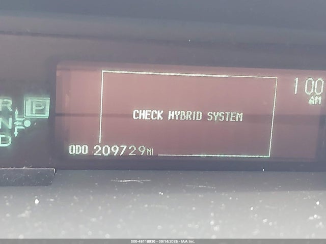 2011 Toyota Prius Two მანქანა იყიდება აუქციონზე, vin: JTDKN3DU6B0279207, აუქციონის ნომერი: 46118030