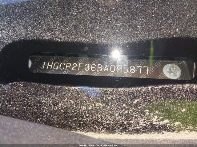 Продажа на аукционе авто 2011 Honda Accord 2.4 Lx, vin: 1HGCP2F36BA095877, номер лота: 46118203