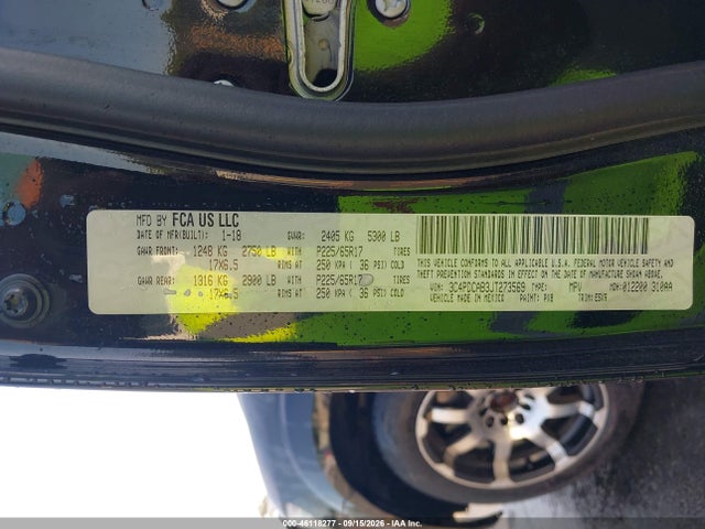 Продаж на аукціоні авто 2018 Dodge Journey Se, vin: 3C4PDCAB3JT273569, номер лоту: 46118277