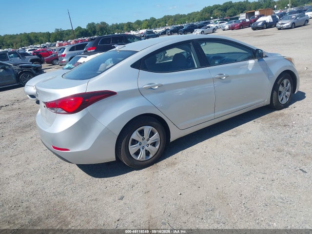 2016 Hyundai Elantra Se მანქანა იყიდება აუქციონზე, vin: 5NPDH4AEXGH663911, აუქციონის ნომერი: 46118349
