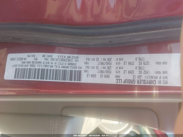 Продаж на аукціоні авто 2012 Jeep Grand Cherokee Laredo, vin: 1C4RJFAG0CC341064, номер лоту: 46118427