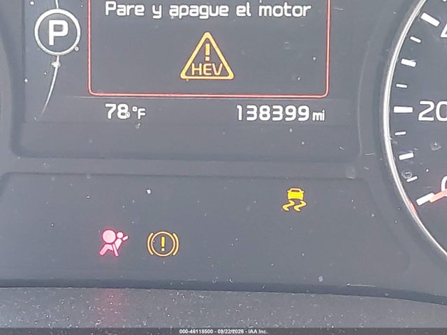46118500 :رقم المزاد ، KNAGT4LE3H5018475 vin ، 2017 Kia Optima Hybrid مزاد بيع