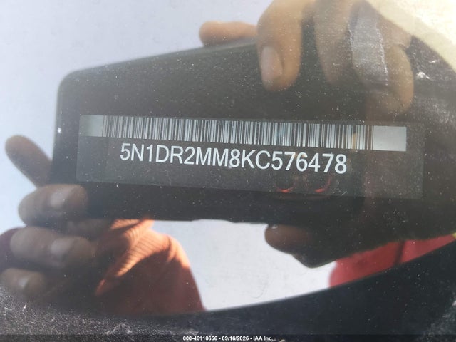 Продаж на аукціоні авто 2019 Nissan Pathfinder Sv, vin: 5N1DR2MM8KC576478, номер лоту: 46118656