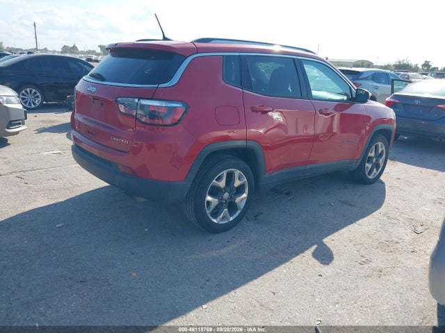 2018 Jeep Compass Limited Fwd მანქანა იყიდება აუქციონზე, vin: 3C4NJCCB1JT358603, აუქციონის ნომერი: 46118769