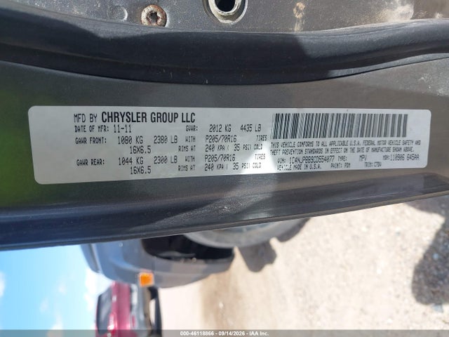 Продажа на аукционе авто 2012 Jeep Patriot Sport, vin: 1C4NJPBB9CD554077, номер лота: 46118866