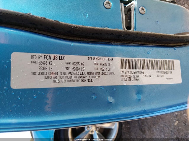 Продажа на аукционе авто 2015 Dodge Charger Road/track, vin: 2C3CDXCT2FH880479, номер лота: 46118879