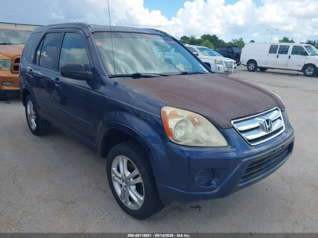 2006 Honda Cr-v Ex მანქანა იყიდება აუქციონზე, vin: SHSRD788X6U437733, აუქციონის ნომერი: 46118881