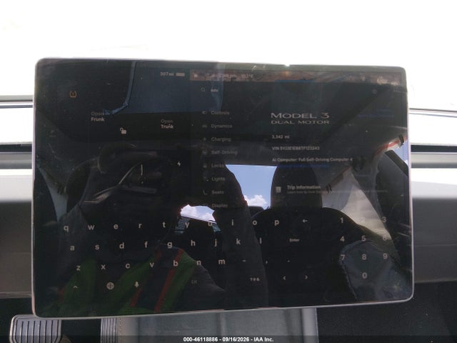 Продаж на аукціоні авто 2026 Tesla Model 3 Premium All-wheel Drive, vin: 5YJ3E1EB8TF123243, номер лоту: 46118886