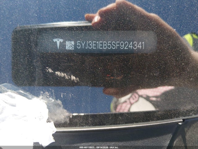 Aukcja sprzedaży 2025 Tesla Model 3 Long Range All-wheel Drive, vin: 5YJ3E1EB5SF924341, numer aukcji: 46118923