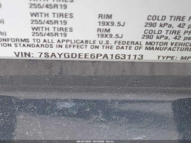 46118926 :رقم المزاد ، 7SAYGDEE6PA163113 vin ، 2023 Tesla Model Y Awd/long Range Dual Motor All-wheel Drive مزاد بيع